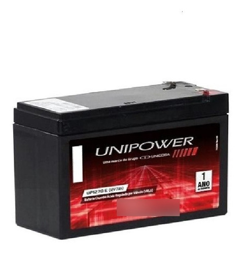 Bateria Unipower 12v 7ah Nobreak Alarme Nfe Up1270e