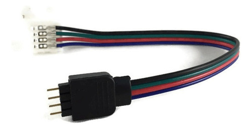 Conector Fita Led Rgb De 4 Vias C/ Conector P4 - 1 Unidade