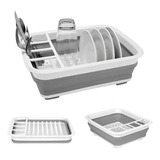 Secador Platos Cocina Escurridor Organizador Plegable Comodo