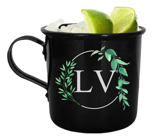 125 Canecas Moscow Mule Personalizadas 350ml (cor Preta)