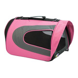 Transportadora 48x28x28cm Perro Plegable Tela Fashion Visera