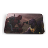 Tapete Marvel Deadpool Y Thanos Baño Lavable 40x60cm