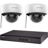 Kit Seguridad Ip Hikvision Dvr 8 Ch + 2 Camaras Wifi 2mp