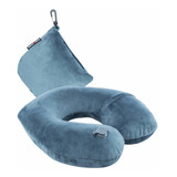 Almohada Inflable Para El Cuello De Viaje Para Avión, Tren, 