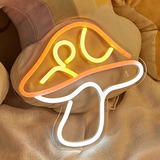 Chi-buy Led Neon Mushroom Cute Neon Sign, Usb Powered Neon S
