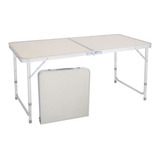 Mesa Dobravel Portatil Vira Maleta Camping Praia 180x74