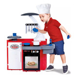 Cozinha Infantil  Completa Menino Sai Água Cotiplas 2437