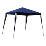 Gazebo Desarmable 3x3x2.5 Tela Poliester Sin Paredes Azul