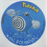 Mousepad De Tazo Pokemon Modelo #061 Poliwhirl