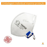 Kit 10 Máscaras Pff2-s Sem Válvula Branca - Tayco Cor Branco