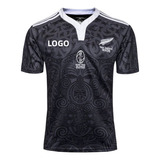 Camisola De Rúgbi Dos All Blacks Maori 100 Anos Rau Tau