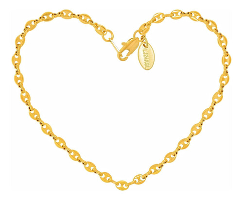 Lifetime Jewelry Tobillera De Oro Para Mujer Con Cadena De