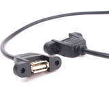 Conector Usb  Tipo A Hembra  P/panel Con 50 Cms Cable