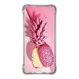 Capa Capinha Personalizada Celular Case Abacaxi Rosa Frt01