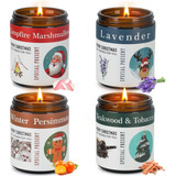 Paquete De 4 Velas De Navidad Perfumadas, Regalos De Navidad