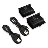 2 Baterias Com Cabo Carregador Para Controle Xbox One Charge