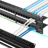 Patch Panel Con 48 Puertos Ethernet Cat5 Cat6 10g Rapink 