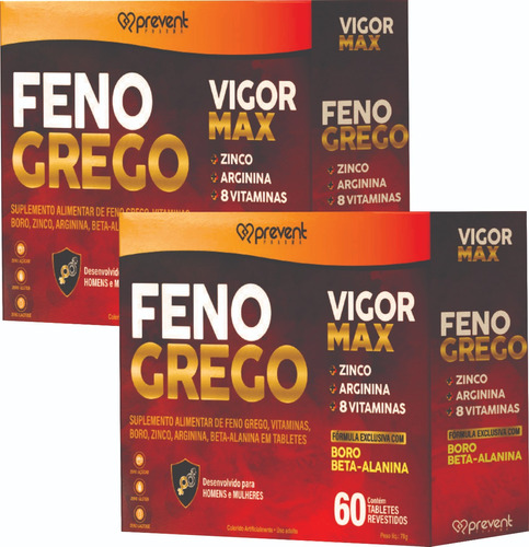 Feno Grego Boro Beta-alanina 120 Cprs Prevent  = 2 Cxs