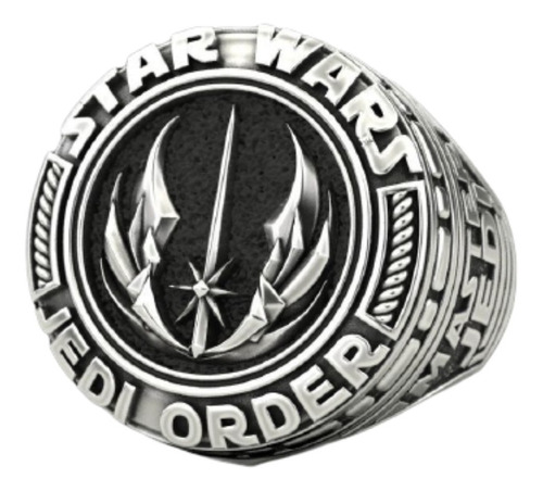 Anillo De Hombre Star Wars Jedi Order Plata De Ley .925