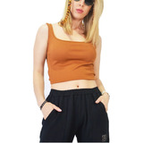 Crop Top Mujer Musculosa Morley Remera Corta Liso