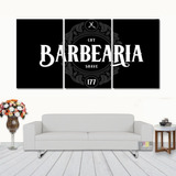 Quadros Decorativo Barbearia Logo 128x60 Lindo N03