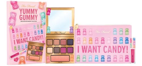 Too Faced Kit 3 Piezas Yummy Gummy Paleta Lipinjection Bolsa