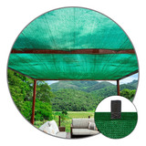 Sombritela Verde 80% 5x3 Acabamento Bainha Shade Proteção