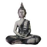 Figura Resina  Acuario Buda Krishna Medallones Grd 28x20cm