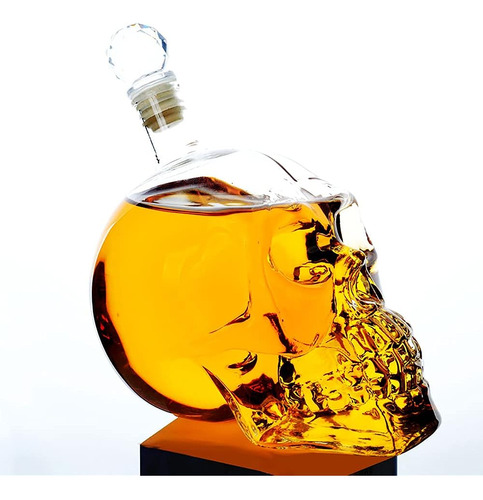 Decantador De Whisky De Calavera De 1000 Ml De Vidrio Decant