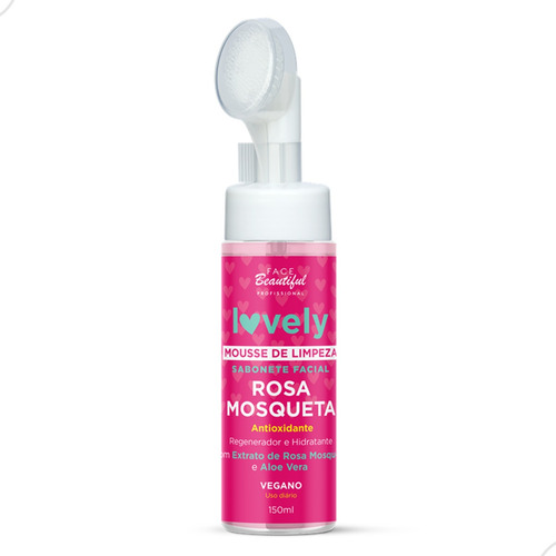 Mousse De Limpeza Rosa Mosqueta Clareador De Manchas Vegano