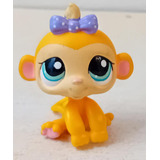 Figura Little Pet Shop Hasbro # 1635 Mona Amarilla