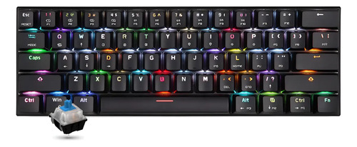 Teclado Mecânico Motospeed Ck62 61 Teclas Rgb Cableado B