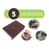  Kit 5 Esponja Mágica Melamina Tira Manchas Limpeza Pesada