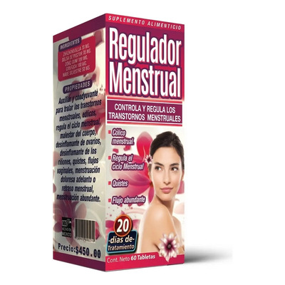 Regulador Ciclo Menstrual | Cólicos Y Quistes -60 Tabs | Meses sin interés