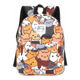 Mochila Con Estampado De Gato Lindo De Dibujos Animados