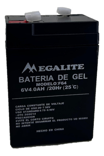 Bateria 6v 4a Plomo-calcio Gel 6v 4ah