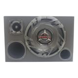 Caixa Som Trio Subwoofer Bomber Upgrade 350w + Driver + St