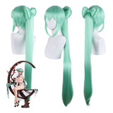 1 Peluca De Cosplay Vocaloid Hatsune Miku Shaohua Ver Bow