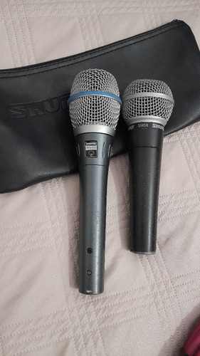 Micrófonos Shure Beta 57a Cardioide Original Y Shure Sm 58