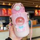 Bonita Botella De Agua Para Niñas Kawaii Ins Wind, Vaso De P