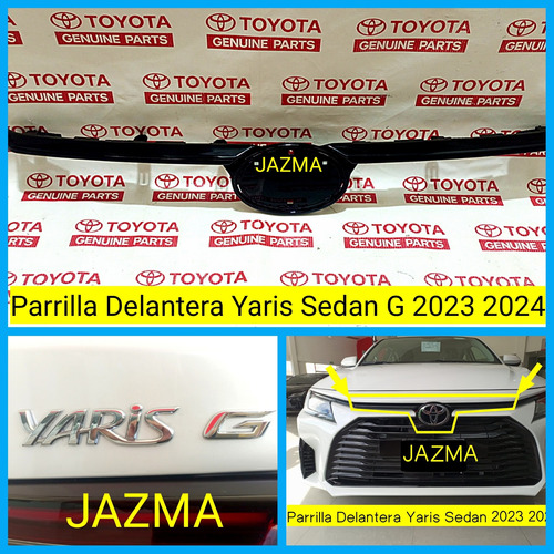Parrilla Delantera Yaris Sedan G 2023 2024 Original Toyota  Foto 2