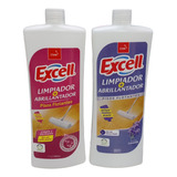 Pack X 2 Excell Limpiador+abrillantador 2 En 1 Piso Flotante