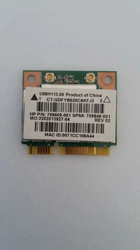 Placa Wifi Bt Rtl8188ee Notebook Hp  F Hp 15 F009 709505-001