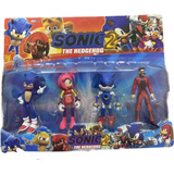 Muñecos Sonic  Blíster X 4 Personajes Juguete 