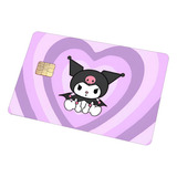 Sticker Para Tarjeta Nuevo Kuromi Sanrio Corazón Morado