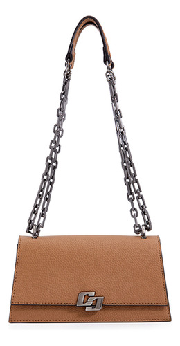 Bolsa Crossbody Colcci Iconic Chain In24 Marrom Feminino