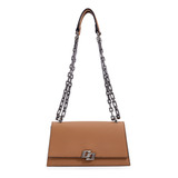 Bolsa Crossbody Colcci Iconic Chain In24 Marrom Feminino