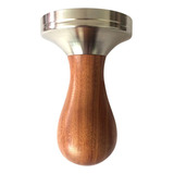 Tamper De Café Espresso De Madera 51 Mm/58 Mm De Acero Inoxi