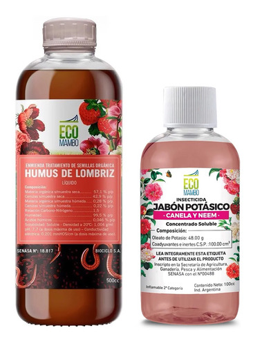 Ecomambo Humus De Lombriz Líquido 500ml Potásico 100cc