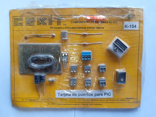 Kit Cekit Tarjeta De Puertos Para Pic + Libro Curso Pics 1